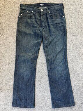 Y2K Rock & Republic Jeans Mens Sz 34 Henlee Button Fly 100% Cotton Bootcut Jeans
